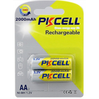 Аккумулятор PKCELL 1.2V AA 2000mAh NiMH Rechargeable Battery, 2 штуки в блистере цена за блистер, Q2 Код: 361037-09
