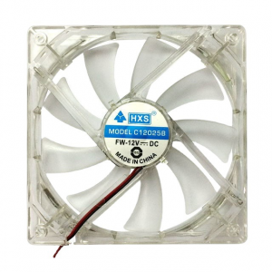 Кулер корпусний 12025 DC sleeve fan 4pin - 120*120*25мм, 12V/0,15A, 1900об/хв, Red Код: 403807-09