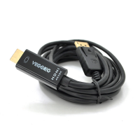Кабель VEGGIEG DH-403 Display Port (тато) на HDMI (папа) 3m, Black, Пакет Код: 404057-09