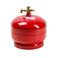 Газовый балон ПРОПАН 2кг (4,8л), давление 18BAR, 2200Вт, расход 145 г/час + горелка 20448, Red, Q4