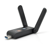 Бездротовий мережевий адаптер Wi-Fi-USB3.0 Merlion LV-UAC15,RTL8812BU, з 2-ма антенами 10см,802.11bgn, 1200MB,2.4 GHz,Blister Код: 422787-09