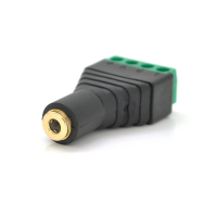 Разъем для подключения miniJack 3.5 Stereo (4 контакта) с клеммами под кабель Q100