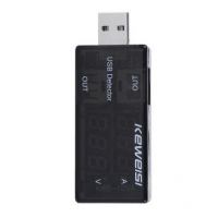 USB тестер Keweisi KWS-10VA напряжения (3-8V) и тока (0-3A), Black Код: 389697-09