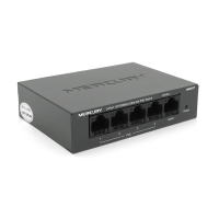 Коммутатор POE 48V Mercury MS05CP 4 портов POE+1 порт Ethernet (Uplink ) 10/100 Мбит/сек, БП в комплекте