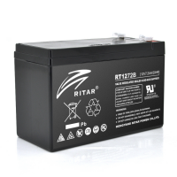 Аккумуляторная батарея AGM RITAR RT1272B, Black Case, 12V 7.2Ah ( 151 х 65 х 94 (100) ), 2.15 kg Q10