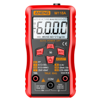 Мультиметр ANENG M118A, измерения: V, A, R, C, T, F, функция hFE Код: 408388-09