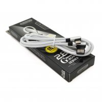Кабель iKAKU KSC-028 JINDIAN charging data cable for Type-C, Silver, длина 1м, 2.4A, BOX Код: 360258-09