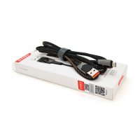 Кабель iKAKU KSC-192 GEDIAO zinc alloy charging data cable series for micro, Black, длина 1,2м, 3,2А, BOX
