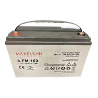 Аккумуляторная батарея AGM MAKELSAN 6-FM-100, Gray Case, 12V 100.0Ah ( 329 x 172 x 218 ) Q1 Код: 412298-09