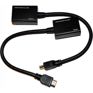 Подовжувач HDMI сигналу пасивний через 2 виті пари 2 CAT-5e/CAT-6e до 30m, ціна за пару Код: 335758-09