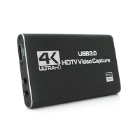 Внешняя карта видеозахвата 4К HDMI-USB 3.0, для захвата и записи видео с экрана компьютера+ микрофонный вход и выход на наушники