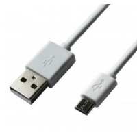 Кабель USB 2.0 (AM/Miсro 5 pin) 1,5м, белый, Пакет Q250
