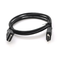 Кабель Merlion HDMI-HDMI HIGH SPEED 1.2m, v1.4, OD-7.5mm, круглий Black, коннектор Black, (Пакет) Q250