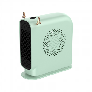 Тепловентилятор спиральный JIEBO-N8, 500W, мятно-зеленый, Box