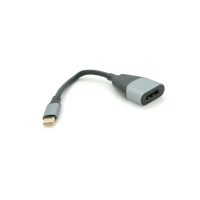 Конвертер Type-C (папа)/HDMI(мама), 18cm, круглый ,Black-gray
