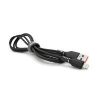 Кабель iKAKU KSC-452 FEIZHUO aluminum alloy charging data cable series for iphone, Black, длина 1,2м, 3,2А, BOX