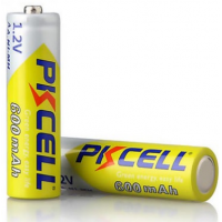 Аккумулятор PKCELL 1.2V AA 600mAh NiMH Rechargeable Battery, 2 штуки в блистере цена за блистер, Q Код: 412588-09