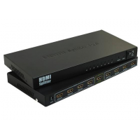 Активный HDMI сплитер 1=>8 порта, 3D, 1080Р, 4Kx2K, 1,4 версия, DC5V/2A Q20, Box