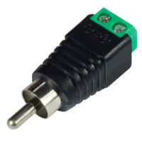 Роз'єм для підключення RCA-M з клемами під кабель Код: 361078-09