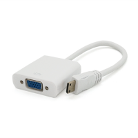 Конвертер mini HDMI (папа) на VGA(мама) 30cm, White, 4K/2K, Пакет Код: 412409-09