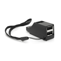 Портативный USB HUB 3.0 на 1 порт USB3.0+2 порта USB2.0, Black, OEM Код: 420659-09