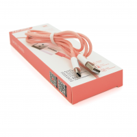 Кабель iKAKU KSC-723 GAOFEI smart charging cable for Type-C, Pink, длина 1м, 2.4A, BOX Код: 361019-09