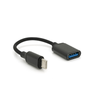 Переходник KIN KY-242 USB2.0(AF) OTG - Type-C(M), 0.15m, Black, Box