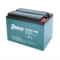 Аккумуляторная батарея ORBUS 6-DZM-100 12V 100 Ah (REAL 65Ah ) (215 x 140 x 165) 16,5kg Q2/48 Код: 370159-09