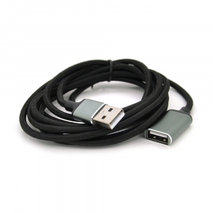 Удлинитель VEGGIEG UF2-2, USB 2.0 AM/AF, 2,0m, Black, Пакет Код: 412679-09