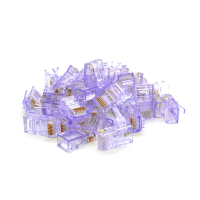 Коннектор Merlion RJ-45 8P8C UTP Cat-5 (100 шт/уп.) Q100 Violet