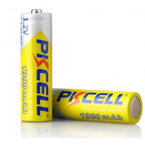 Акумулятор PKCELL 1.2V AA 1300mAh NiMH Rechargeable Battery, 2 штуки у блістері ціна за блістер, Q