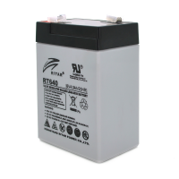 Аккумуляторная батарея AGM RITAR RT640, Black Case, 6V 4Ah ( 70х47х99 (107) ), 0.62 kg Q20