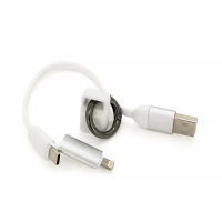 Кабель iKAKU KSC-324 JIANCHONG fast charging data cable (TYPE-C to Lightning), White, длина 0.2м, 3,2А, BOX