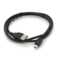 Кабель USB 2.0 (AM/Mini 5 pin) 0,8м, черный