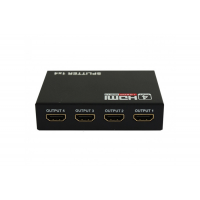 Активний HDMI сплитер 1 => 4 порта, 3D, 1080р, 4K, 1,4 версія, DC5V/2A Q50, Box Код: 335819-09
