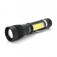 Ліхтарик ручний Watton WT-028, Cree T6+16SMD, 3 реж., ZOOM, 6800mAh акумулятор, зарядка microUSB, IP44. 135 х 30 х 20. BOX