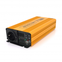 Инвертор напряжения Mexxsun MXSPSW-600, 12V/220V, 600W с правильной синусоидой, 1 Shuko, 1 USB, клемные провода, Q8