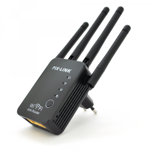 Підсилювач WiFi сигналу з 4-ма вбудованими антенами LV-WR16, живлення 220V, 300Mbps, IEEE 802.11b/g/n, 2.4-2.4835GHz, BOX Код: 422779-09